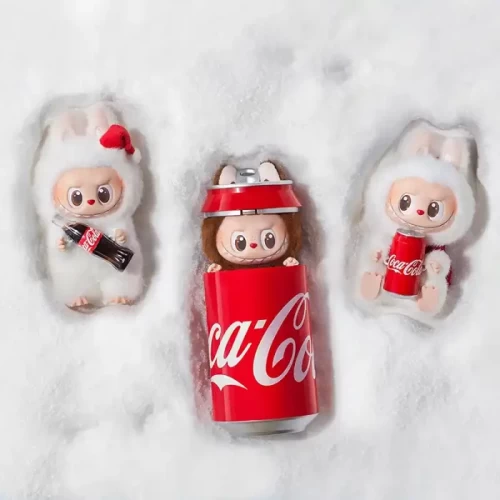 عروسک شانسی لبوبو کوکاکولا مدل LABUBU THE MONSTERS COCA-COLA کد 6786326