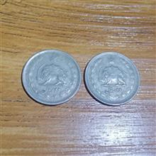 فروش پک 2عددی 2 ریال دوتاج پهلوی 1351 کد 4768