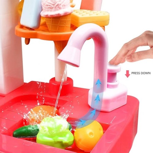 آشپزخانه کودک 45 تکه رنگ صورتی کد WDT35