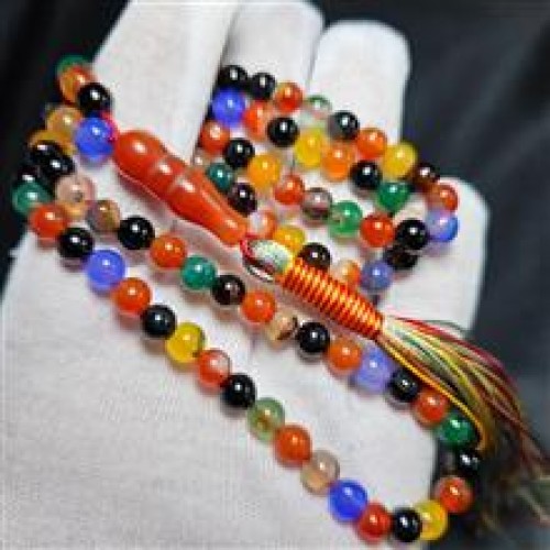 خرید تسبیح 10 دانه ام البنین عقیق معدنی کد وردسا