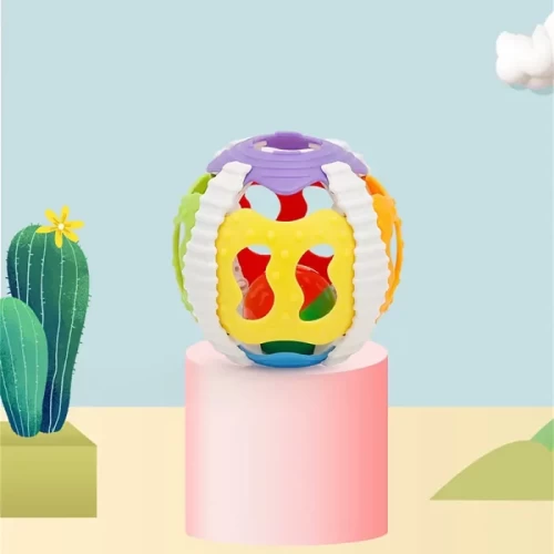توپ جغجغه ای چراغدار موزیکال کد RT782