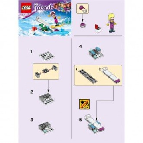 راهنمای ساخت لگو فرندز مدل دختراسکی سوار lego 30402