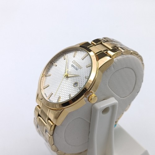 ساعت سیتیزن طلایی صفحه سفید مردانه - Image 2