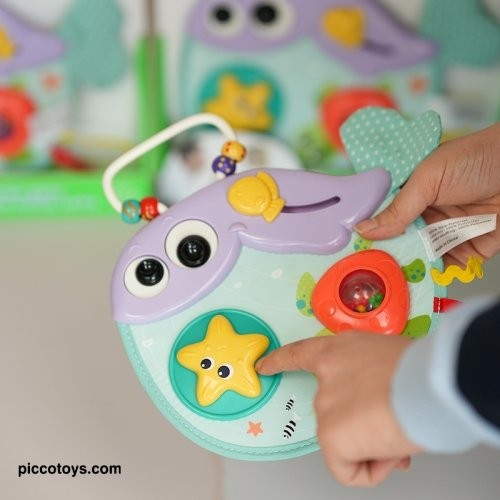 جغجغه و صفحه بازی طرح نهنگ هولی تویز Huile Toys کد E268