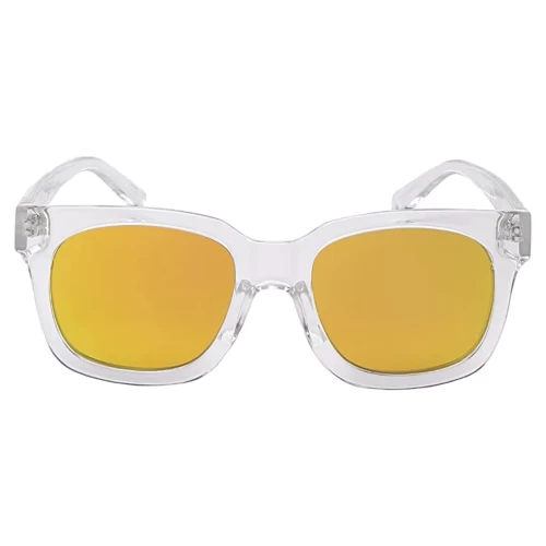 عینک آفتابی اسپای مدل SPY Shandy Crystal - Gray with Gold Mirror - Image 5