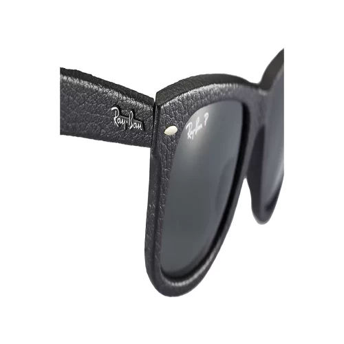 عینک آفتابی RayBan 2140QM Wayfarer Leather Green Classic G 15 - Image 4
