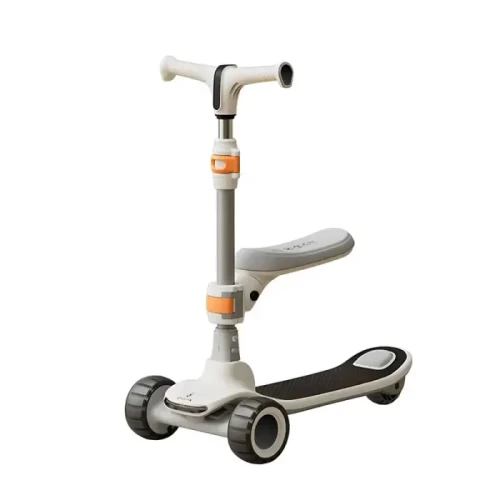 اسکوتر کودک تاشو نشیمن دار رنگ سفید کد P/ZG612/B