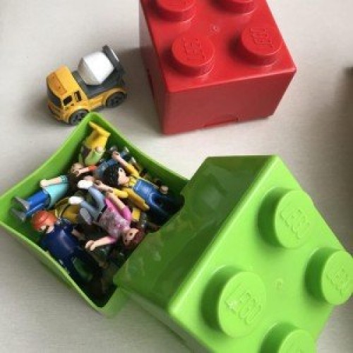 باکس اسباب بازی تک عددی ایرانی سبز Storage Brick کد1111
