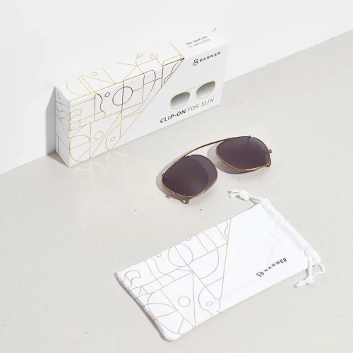 کلیپس آفتابی بارنر Barner Clip-On Gold Dalston - Image 5