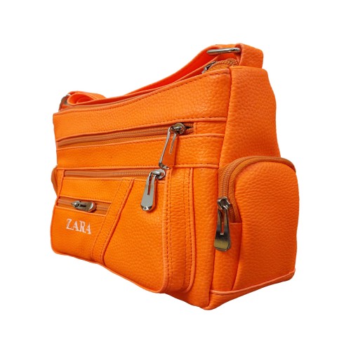 کیف زنانه رودوشی نارنجی ZARA مدل 1253