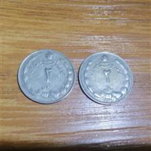 فروش پک 2عددی 2 ریال دوتاج پهلوی 1353 کد 4764
