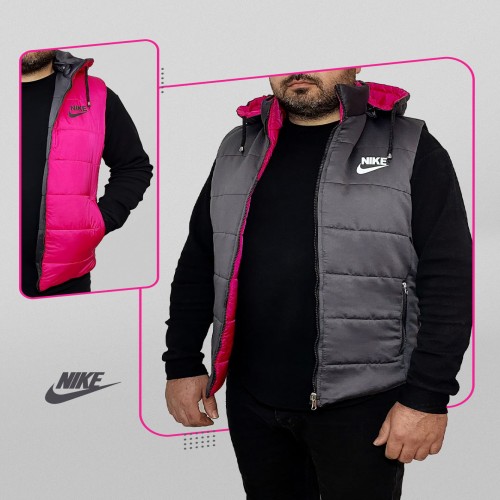 پافر مردانه نایک دو رو نوک مدادی صورتی مدل 1319