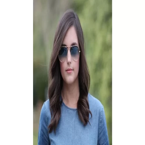 عینک آفتابی RayBan 3025 Aviator Silver Light Blue Gradient - Image 7