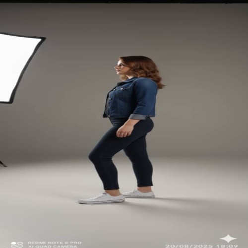 شلوار زنانه بدون جیب طرح جین رنگ بندی