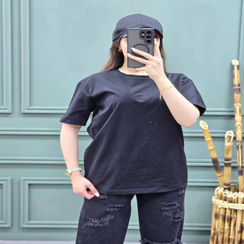 تیشرت زنانه ساده رنگ بندی