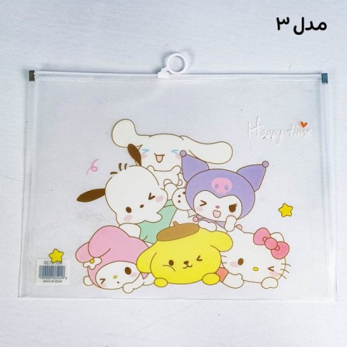 کاور A4 زیپدار فانتزی طرح کرومی کد 6120