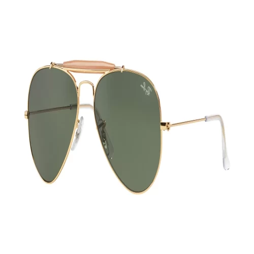 عینک آفتابی RayBan 3407 Outdoorsman Gold Classic Dark Green - Image 2