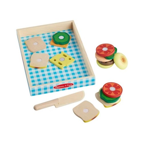 اسباب بازی ست فست فود چوبی 17 تکه MELISSA & DOUG کد 10513