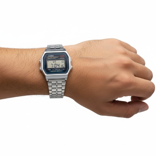 ساعت کاسیو دیجیتال A159W فلزی تک مردانه - Image 4