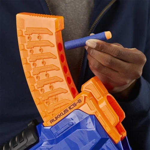 تفنگ اسباب بازی کودک نرف مدل NERF ELITE RUKKUS ICS8 کد E2654