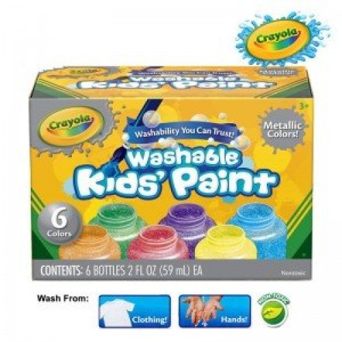 رنگ متالیک قابل شستشو کرایولا crayola 5000
