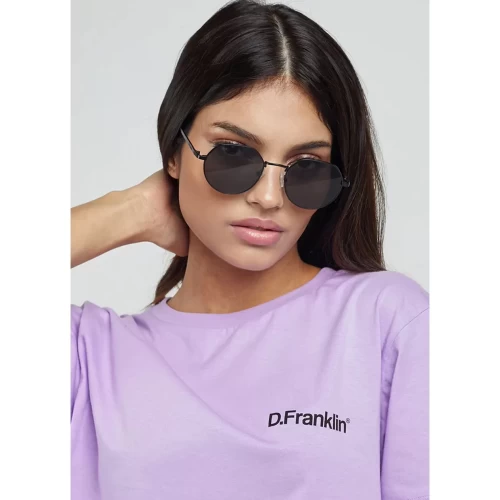 عینک آفتابی دی فرانکلین مدل D.franklin Classic Semi Round Black - Image 2