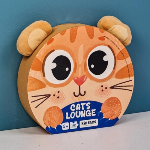 پازل کودک 150 تکه مدل گربه KID FANS CATS LOUNGE کد KS2407