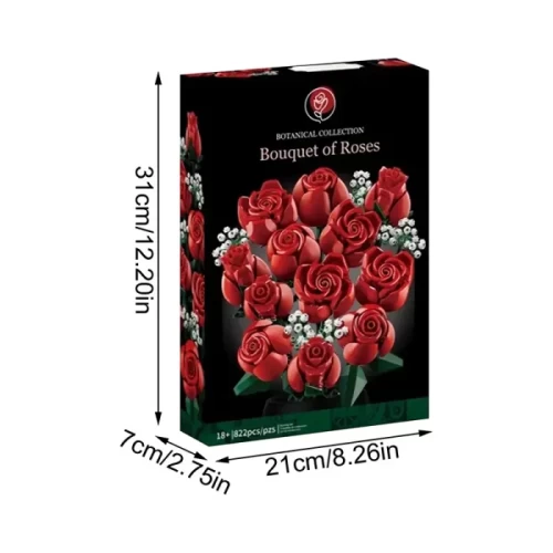 لگو دسته گل رز 823 تکه کد 80822