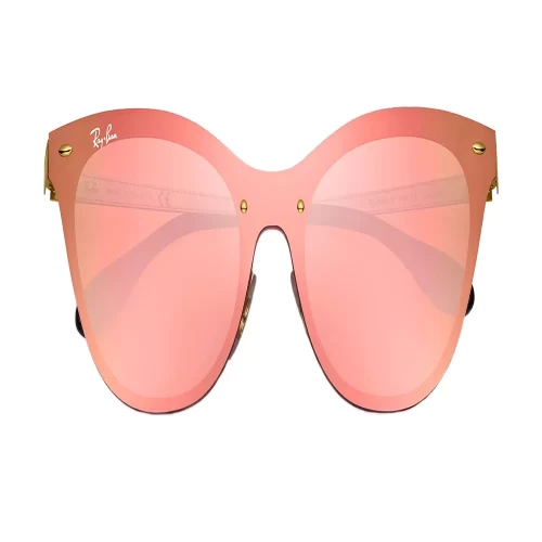 عینک آفتابی ریبن RayBan 3580N Blaze Cat Eye Flat Lens Pink Mirror - Image 7