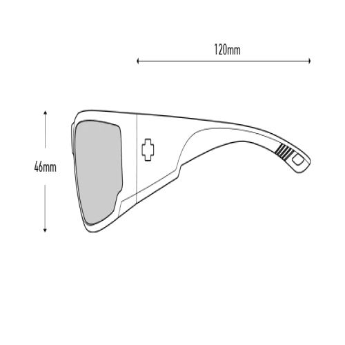 عینک ورزشی اسپای Tackle Matte Black ANSI RX Clear - Image 7