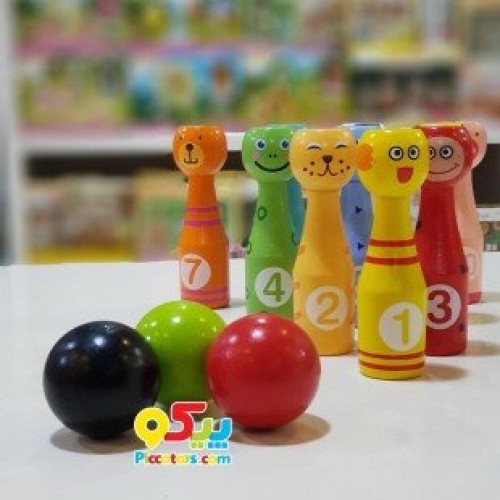 بولینگ چوبی حیوانات مدل 6869