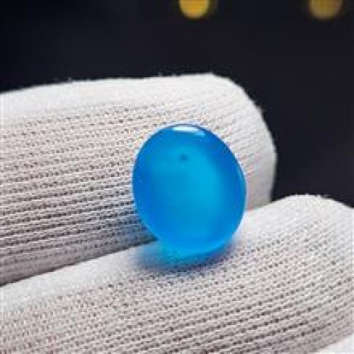 خرید نگین سنگ عقیق آبی آبدار معدنی کد وردسا