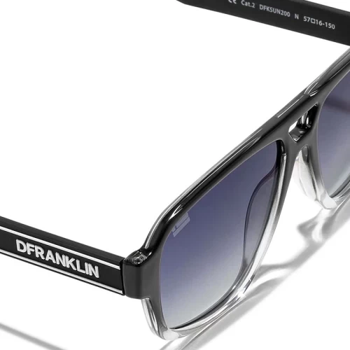 عینک آفتابی دی فرانکلین مدل D.franklin BIG D MONTANA / MID BLACK - BLUE FLASH - Image 4