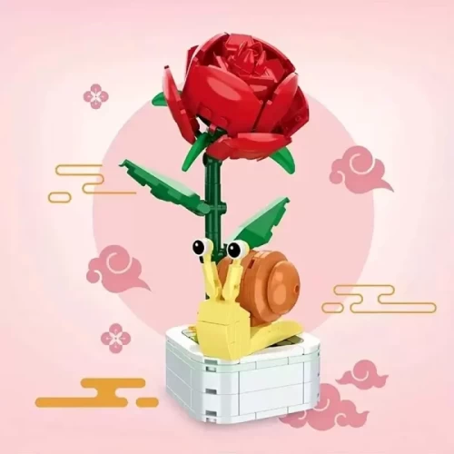 اسباب بازی لگو گل و حشرات مدل حلزون کد 103F1