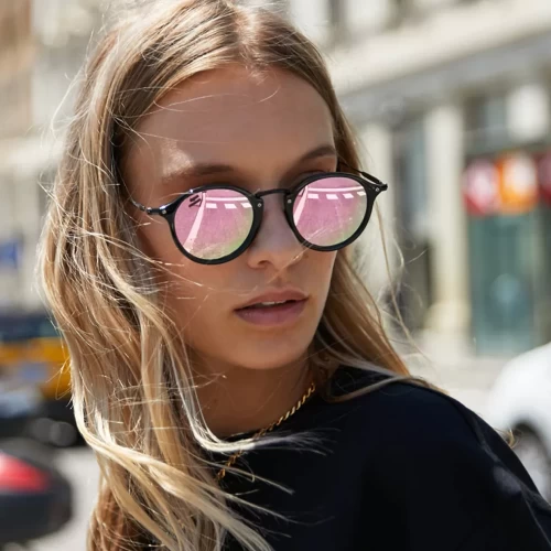 عینک آفتابی دی فرانکلین مدل D.franklin ROLLER TR90 / BLACK-PINK - Image 5