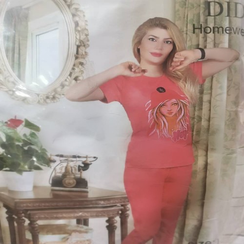 ست تیشرت و شلوار زنانه سوپر پنبه