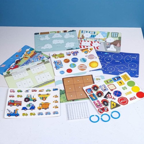 کتاب مونته سوری پازلی busy book مدل ترافیک کد P/100468/T