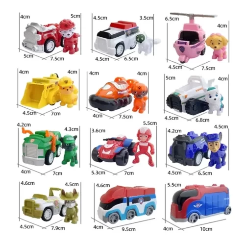 قیمت و خرید فیگور سگ های نگهبان با ماشین پاوپاترول Paw Patrol