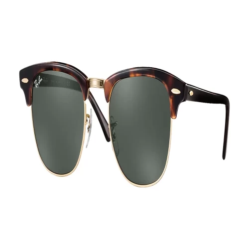 عینک آفتابی RayBan 3016 51 Clubmaster Classic Tortoise Green Classic - Image 2