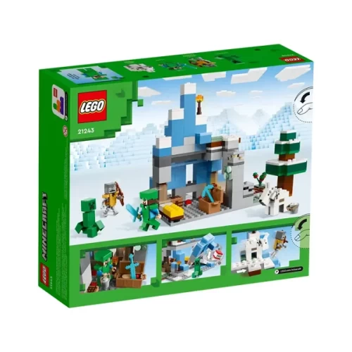 لگو ماینکرافت 304 قطعه مدل Mincraft The Frozen Peaks کد 21243