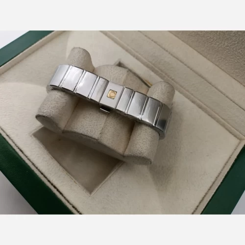 ساعت امگا کانسلیشن استیل صفحه مشکی دورنگین زنانه - Image 2