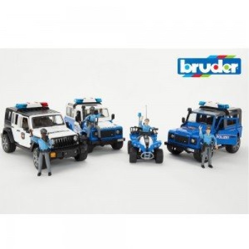 اسباب بازی ماشین لندروور استیشن پلیس bruder مدل 025977