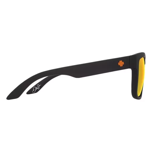 عینک آفتابی اسپای SPY Discord Dale Jr Matte Black - HD Plus Gray Green with Orange Spectra Mirror - Image 3