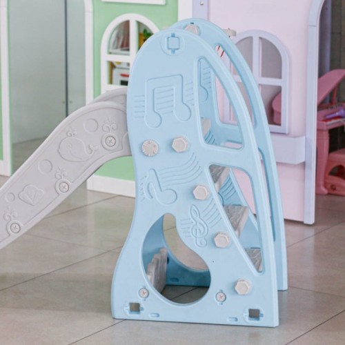 سرسره کودک ملودی آبی با حلقه بسکتبال کد PS5138