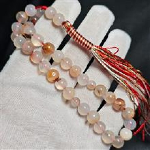 خرید تسبیح 33 دانه سنگ عقیق معدنی وردسا