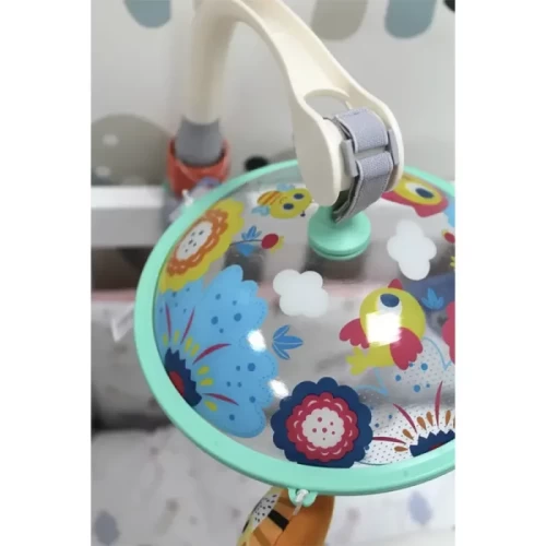 آویز تخت و کریر موزیکال نوزاد طرح حیوانات هولی تویز huile toys مدل E298