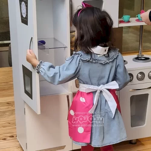 آشپزخانه کودک چوبی رنگ سفید