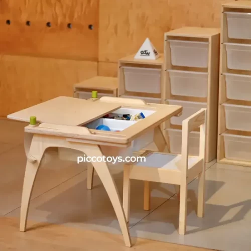 میز کودک مونته سوری به همراه رول کاغذ کد 30605559