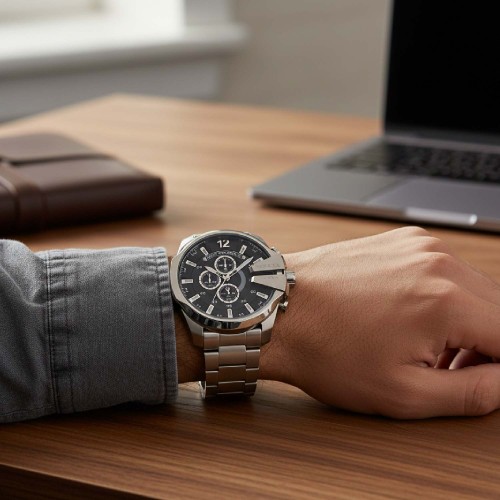 ساعت دیزل استیل صفحه مشکی - Image 4