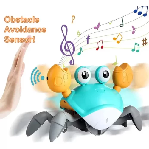 اسباب بازی خرچنگ سنسوری رنگ آبی کد QC3Y
